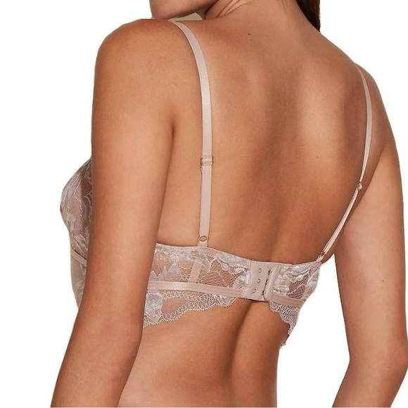 NWT Cosabella paradiso triangle Lace bralette in mandorla - Picture 2 of 3